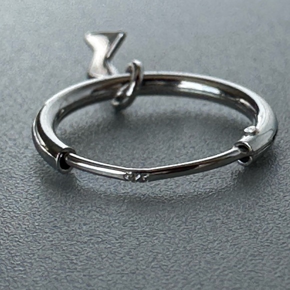 Rhodium Huggie Lightning Bolt Hoops - Picture 5 of 9